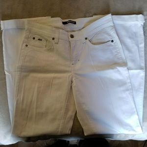 ***CAMBIO LA PERLA DESIGNER WHITE DENIM PANTS***
